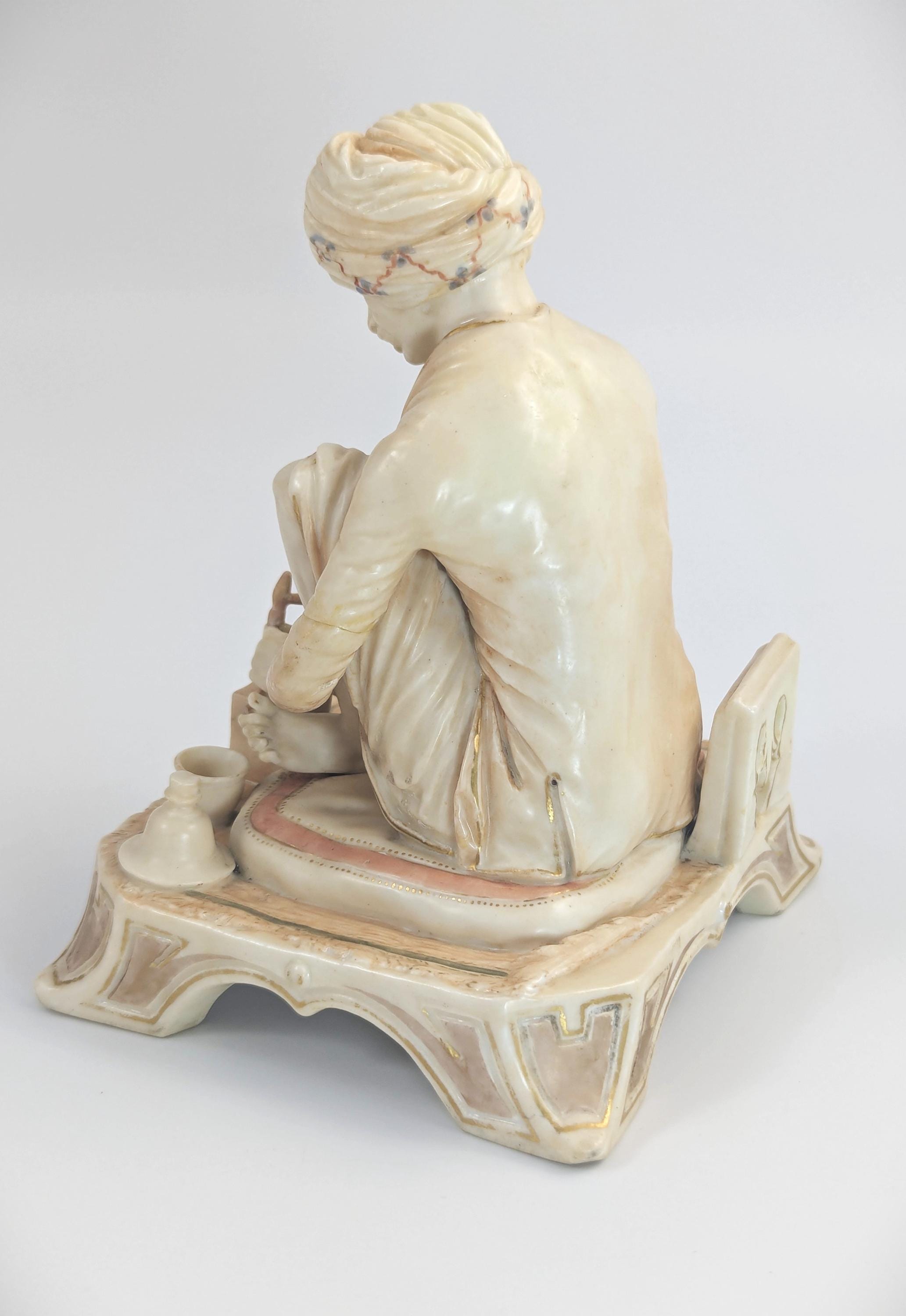 Royal Worcester Porcelain Figure: Karan Singh, The Trinket Maker (1888)