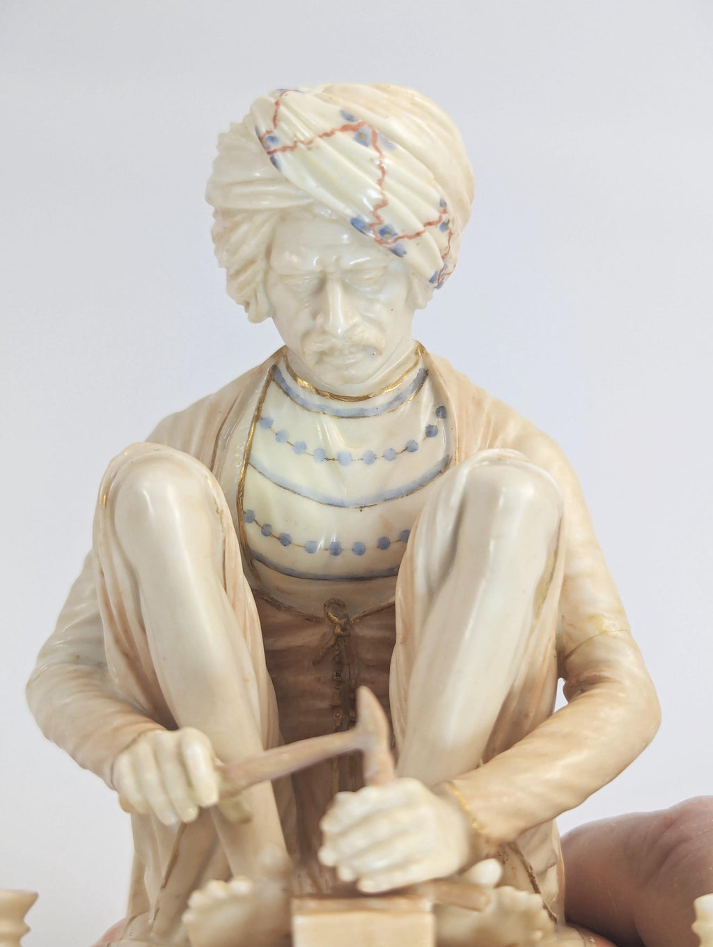Royal Worcester Porcelain Figure: Karan Singh, The Trinket Maker (1888)