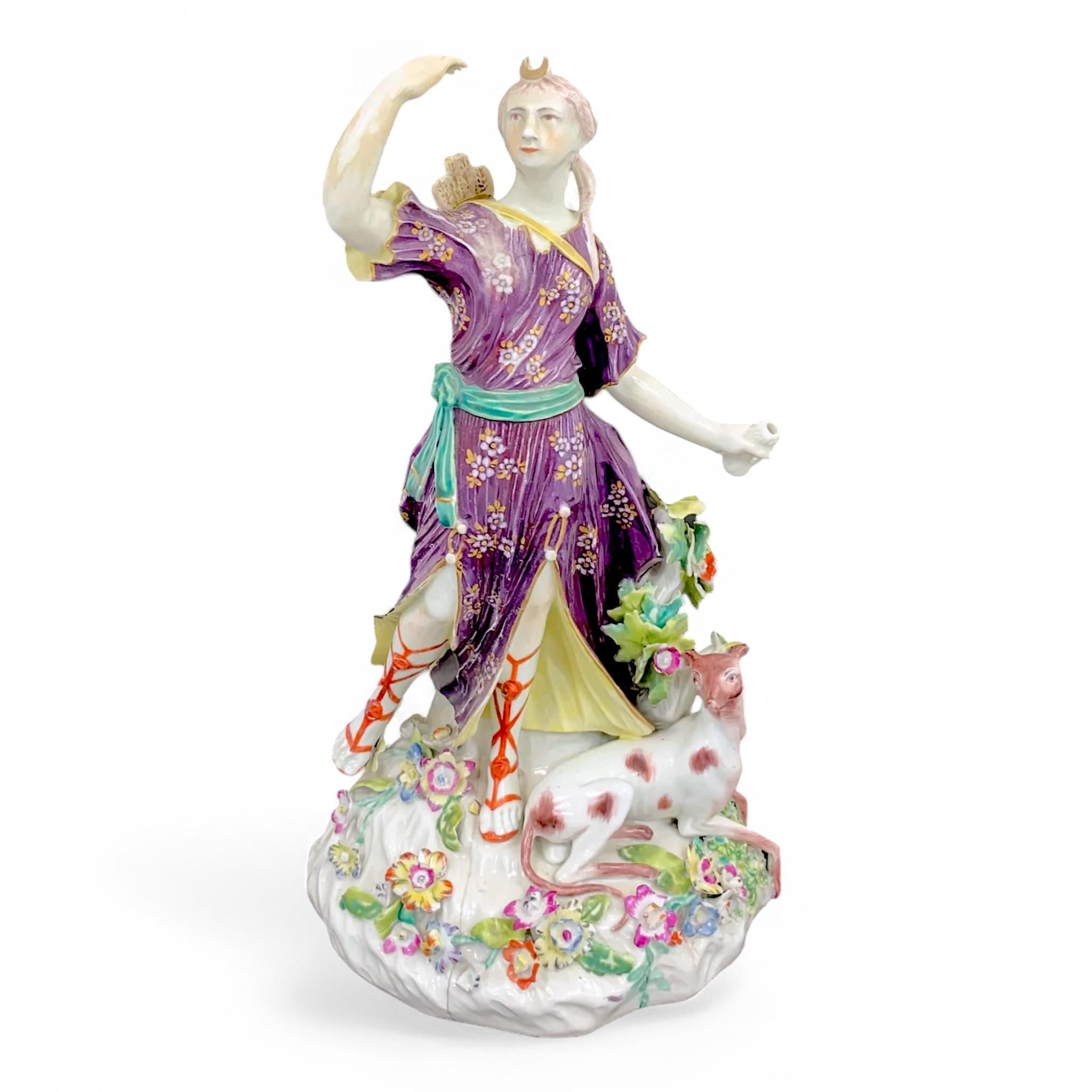 Early Derby Diana Porcelain Figure: William Duesbury, c. 1765