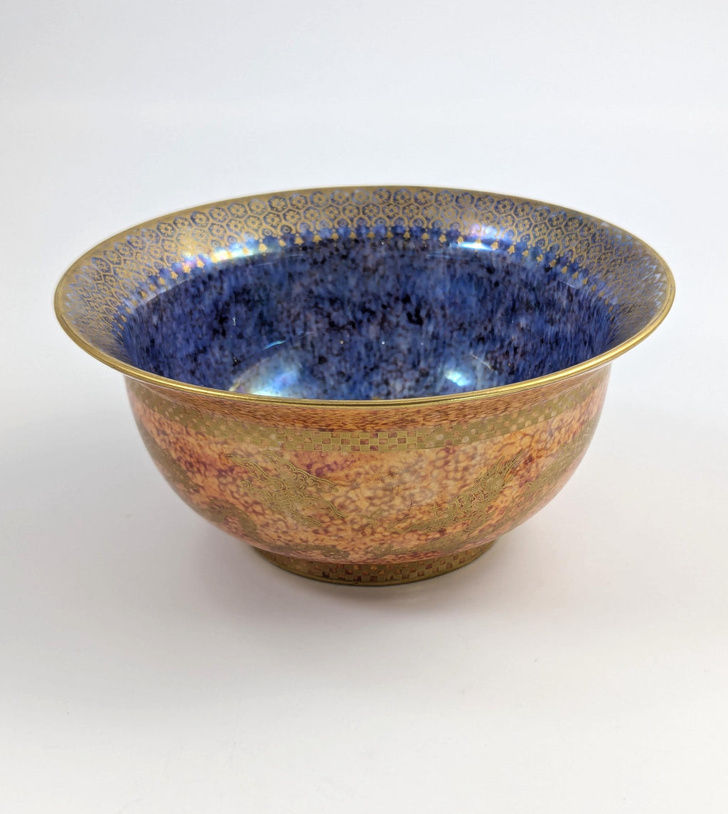 Daisy Makeig-Jones Mottled Orange Lustre bowl, Wedgwood, c. 1915-1920