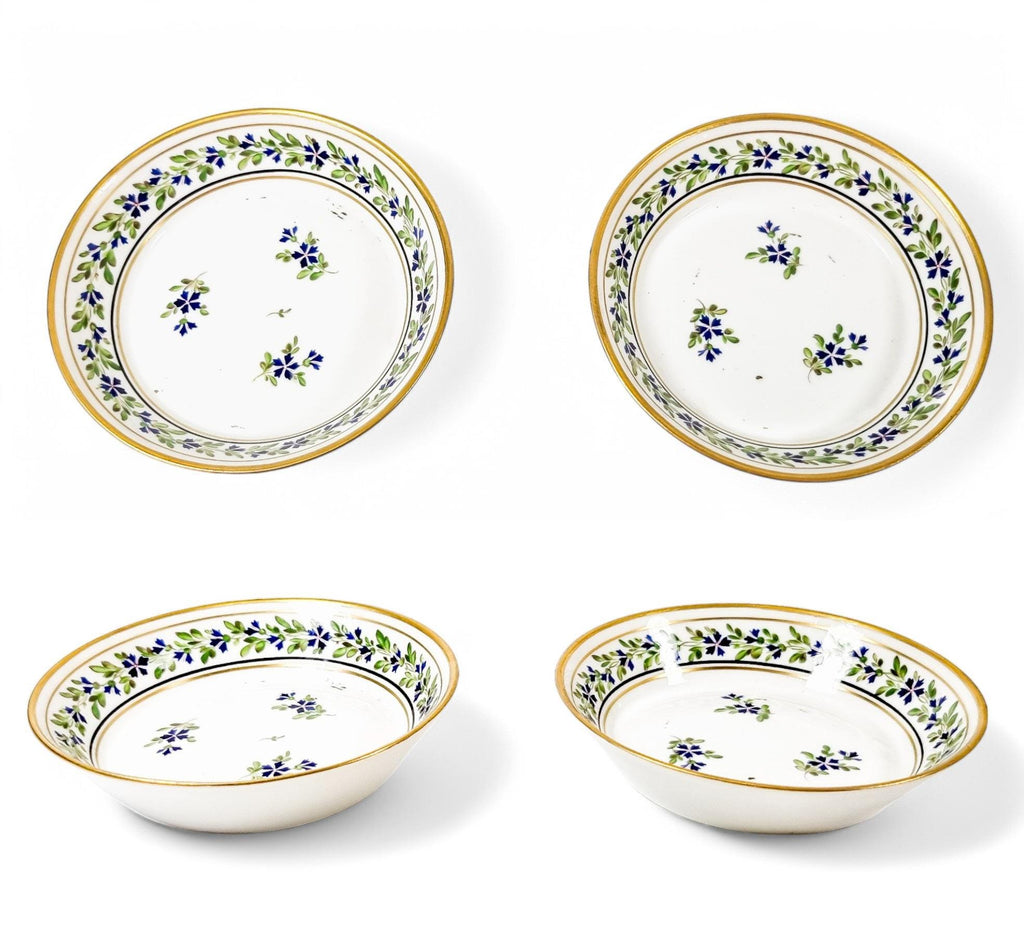 Russian Imperial Porcelain Manufactory Catherine II tête-à-tête coffee service, St. Petersburg, c. 1762-1796