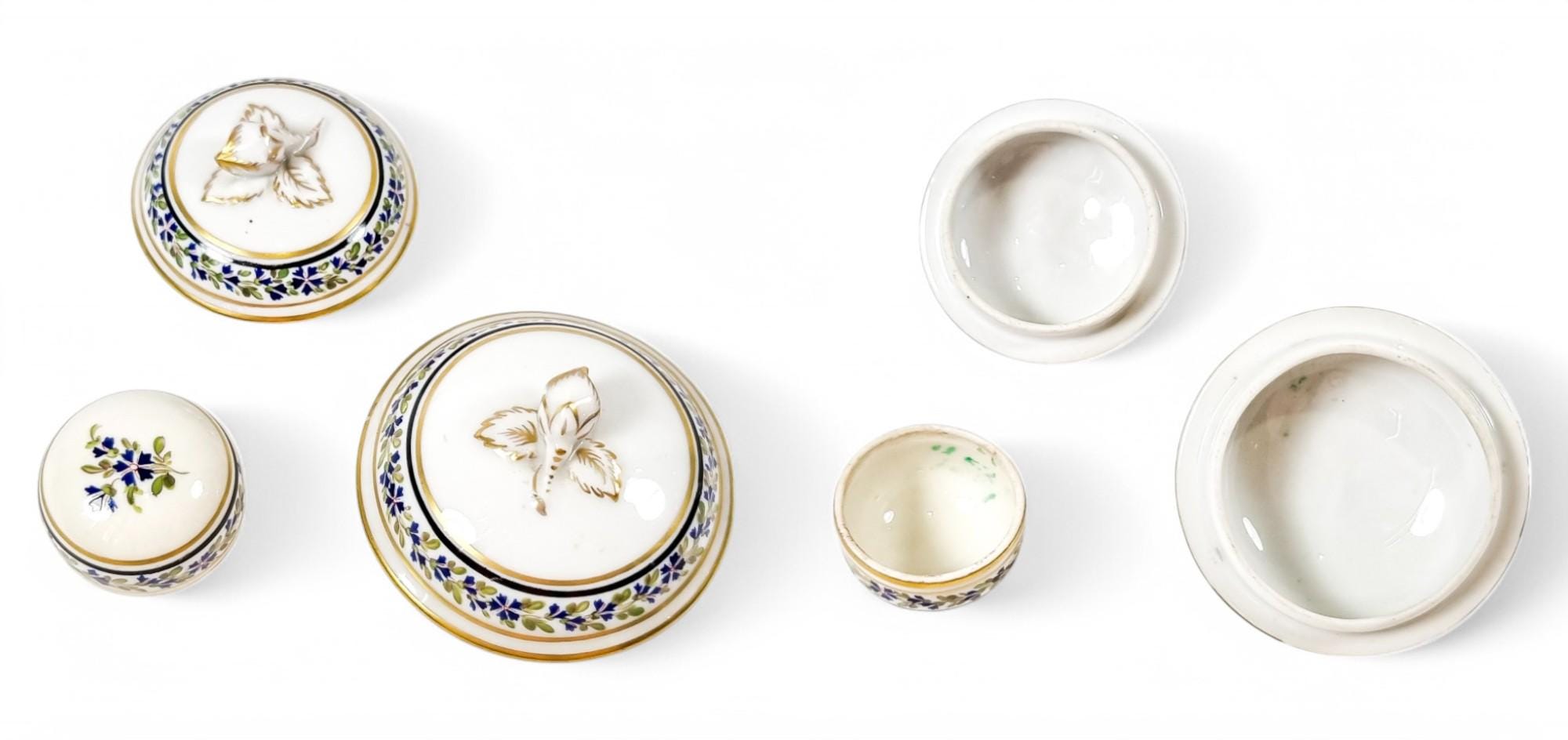 Russian Imperial Porcelain Manufactory Catherine II tête-à-tête coffee service, St. Petersburg, c. 1762-1796