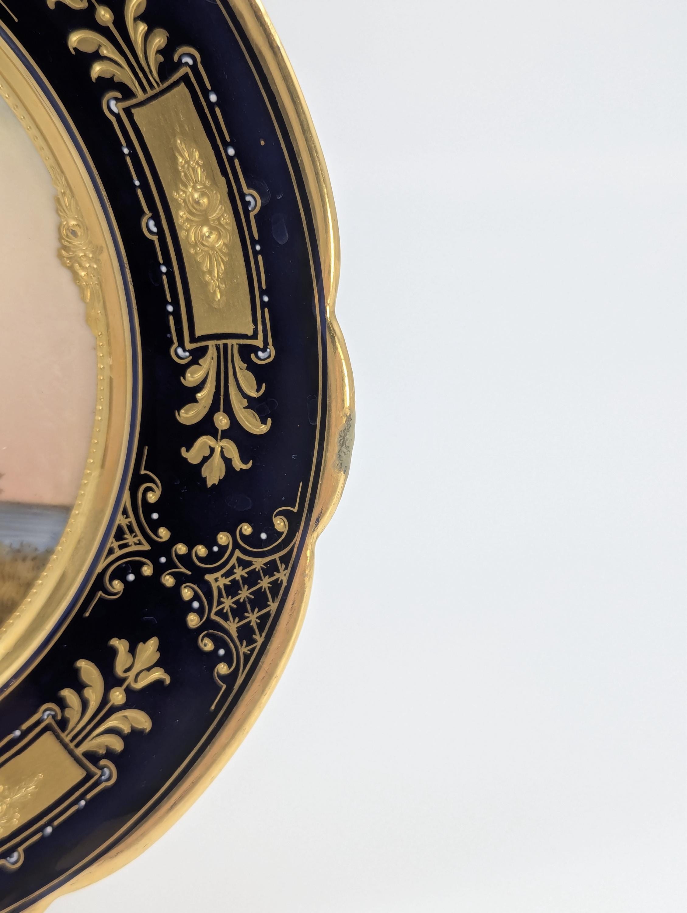 Royal Vienna Porcelain Cabinet Plate: Hand-Painted "Esther", c. 1850
