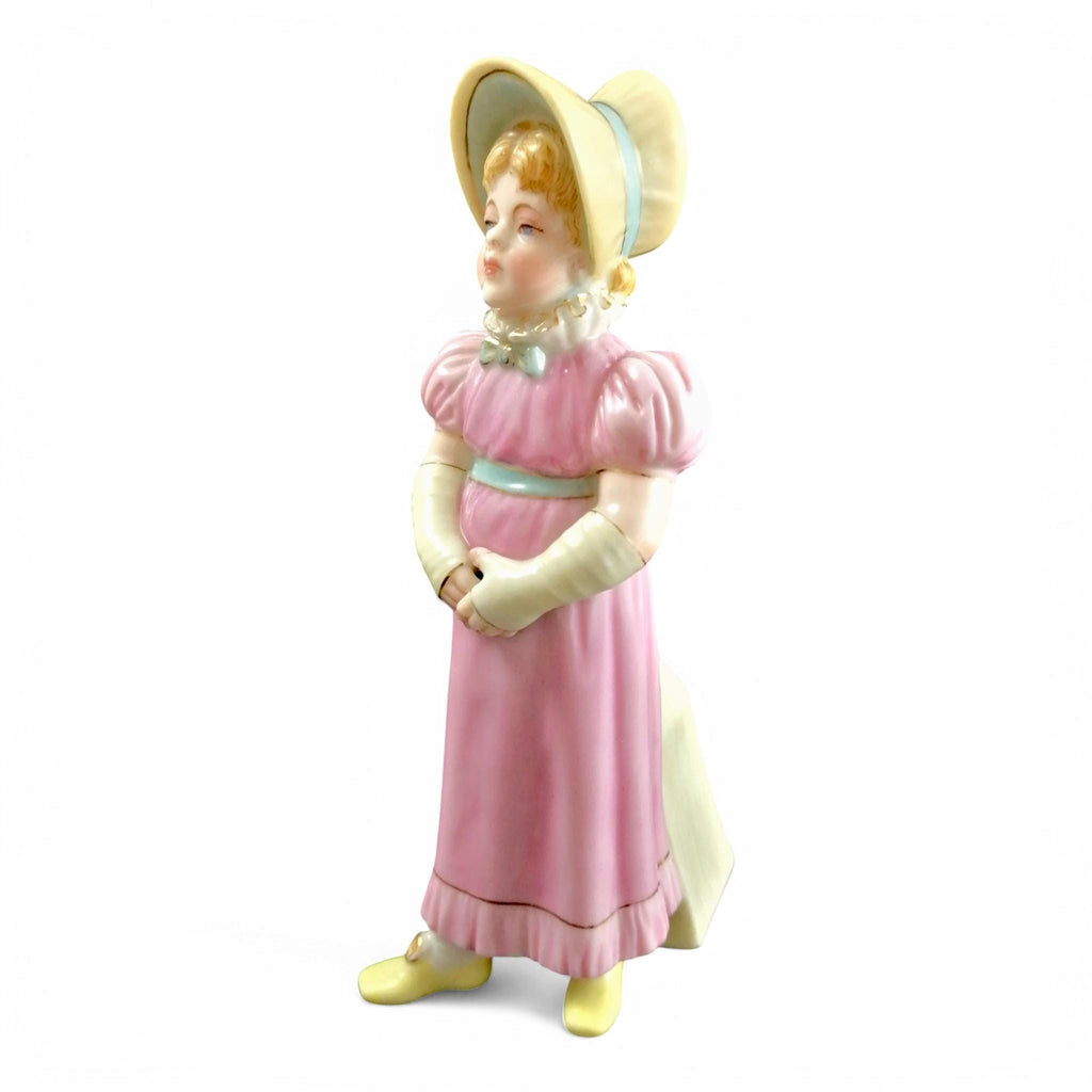 Rare Royal Worcester Porcelain Sugar Caster: Kate Greenaway Style, 1883
