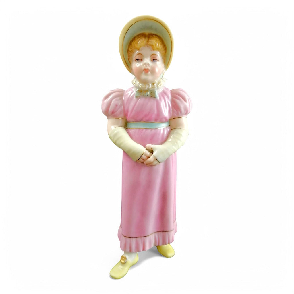 Rare Royal Worcester Porcelain Sugar Caster: Kate Greenaway Style, 1883