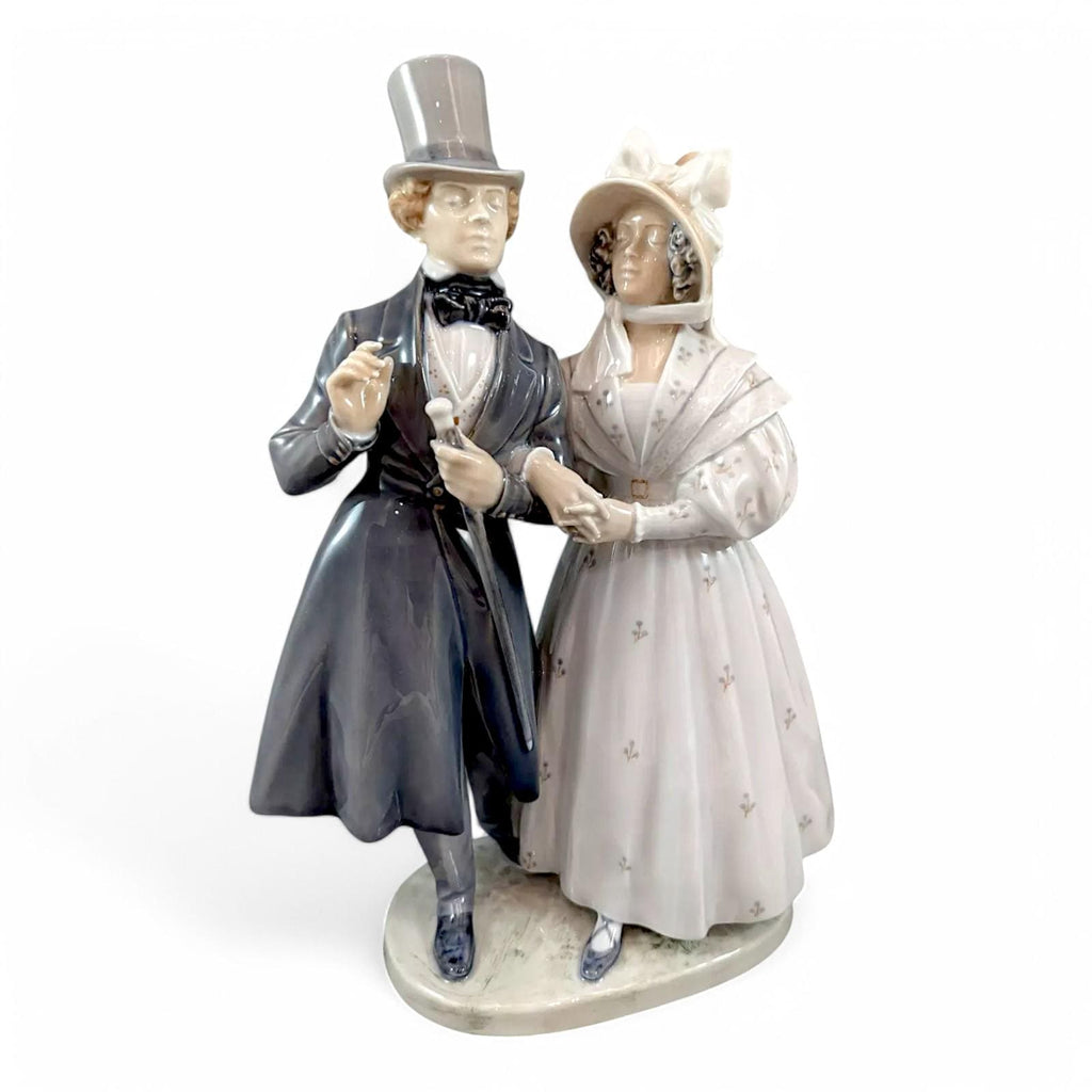 Royal Copenhagen Porcelain Figurine: Victorian Couple, Christian Thomsen Design