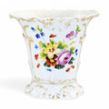 Antique Old Paris Porcelain Vase: Hand-Painted Floral Rococo Decor