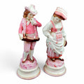 18th Century French Biscuit Porcelain Musicians Figurines: Rococo Decor
