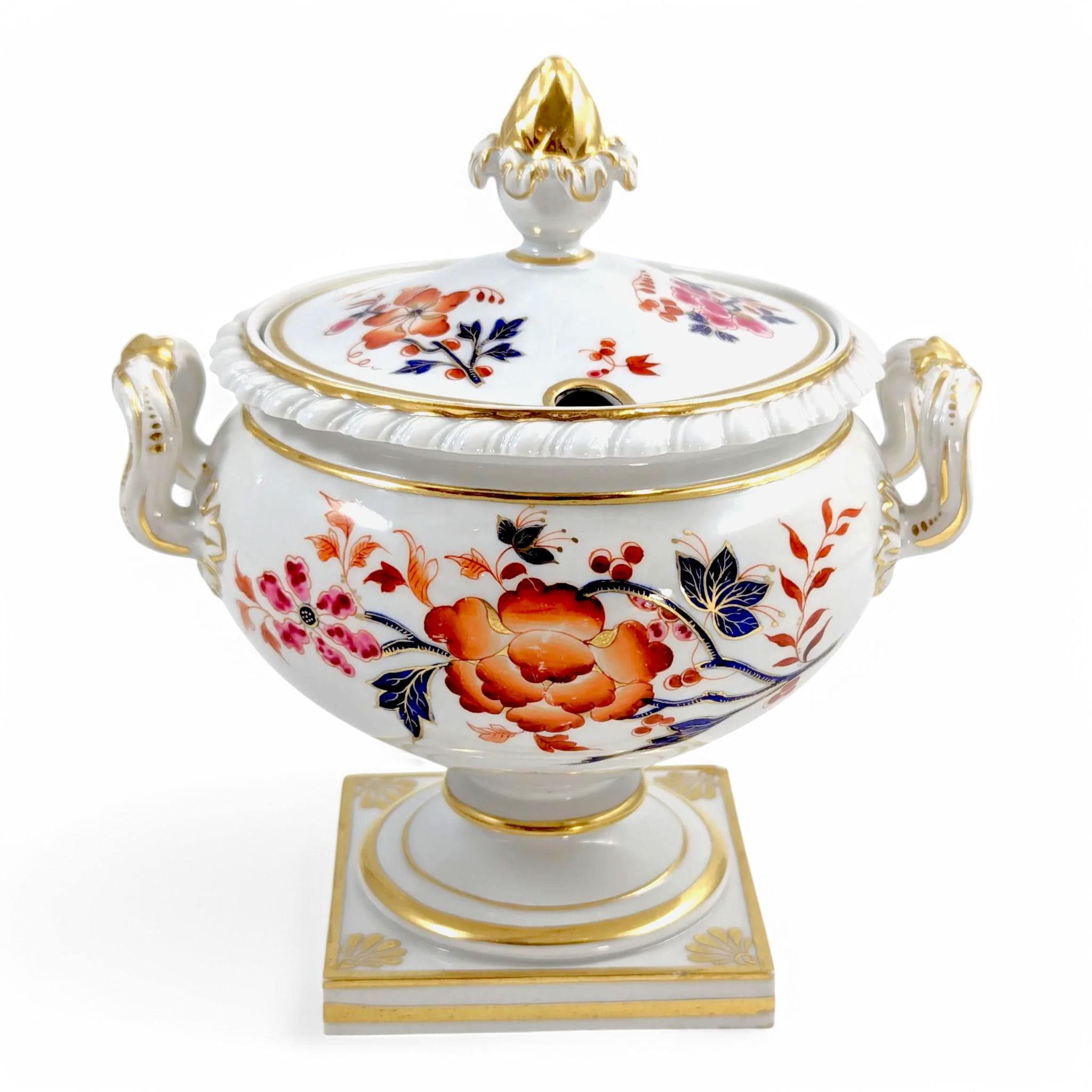 Worcester Imari Porcelain Sauce Tureen: English Tableware, c 1820