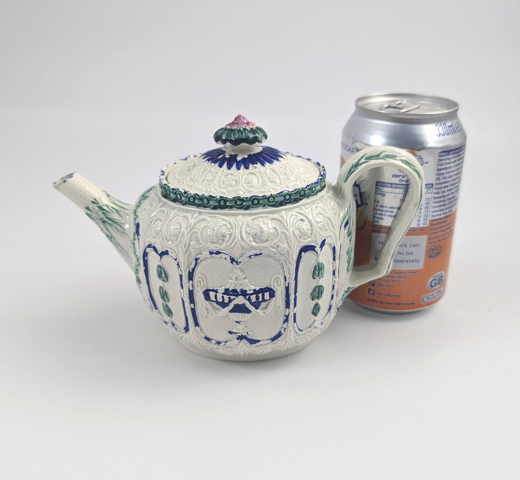 Antique Enoch Wood & Sons Teapot: 18th Century English Pottery
