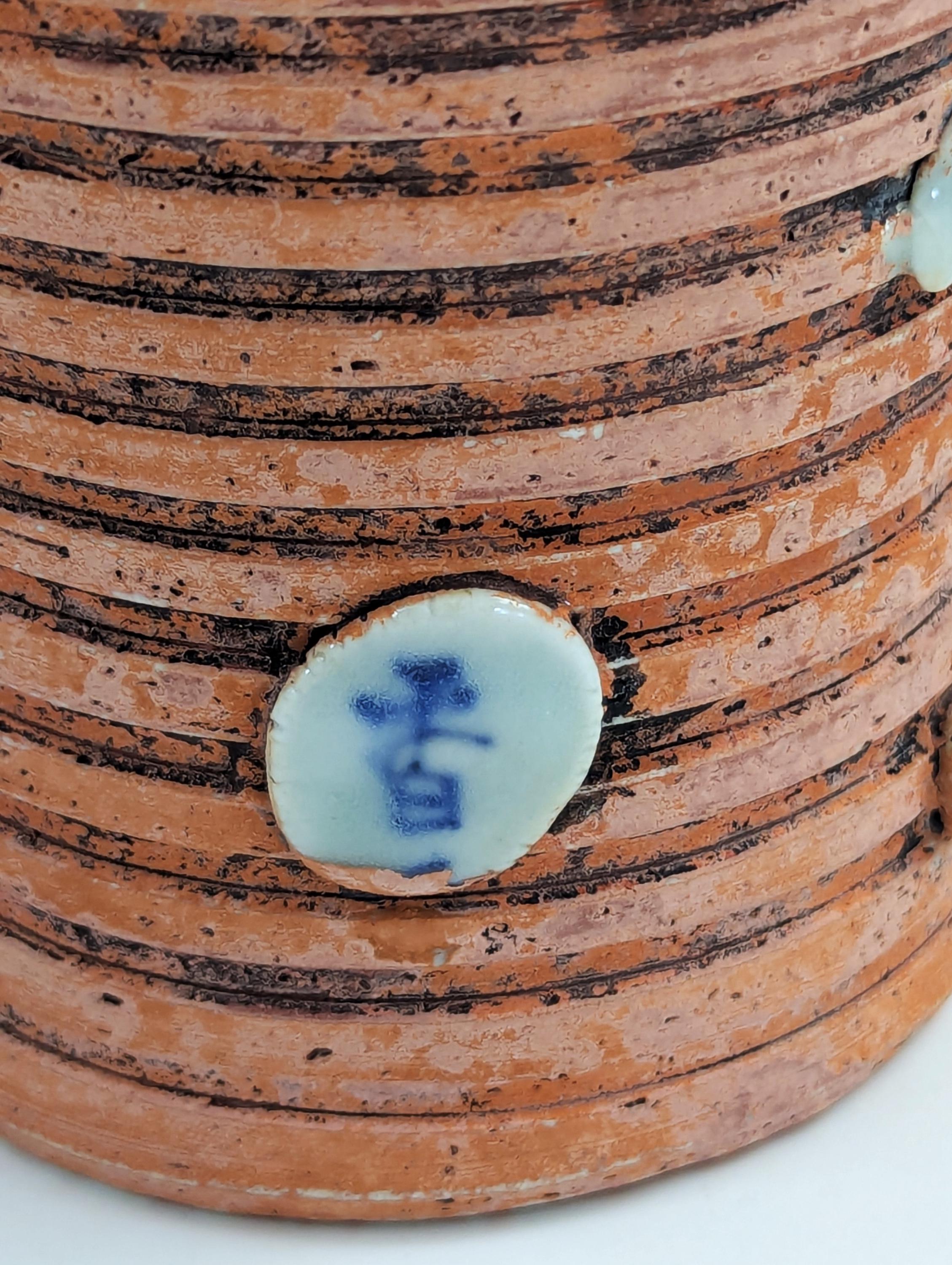 Rare Sumida Gawa Vase: Meiji-Taisho Era Japanese Pottery, Signed Hiroshi