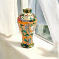 Miles Mason Ironstone Vase: Hand-Painted Chinoiserie, c. 1810