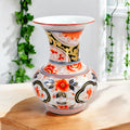 Rare French Imari Porcelain Vase: Hand-Painted Tinet, Montreuil c.1845 (21cm)
