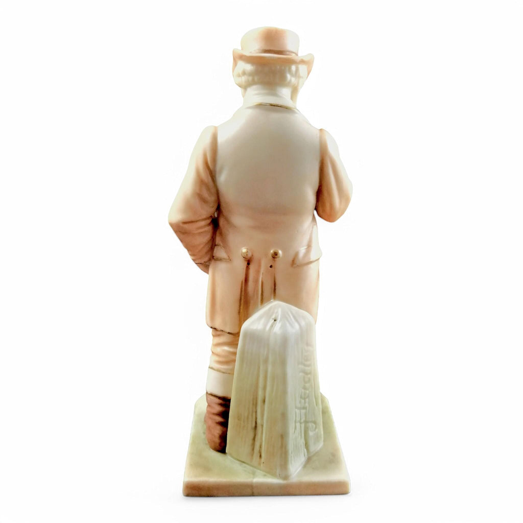Royal Worcester John Bull Figurine: Antique Blush Ivory Porcelain, 1892