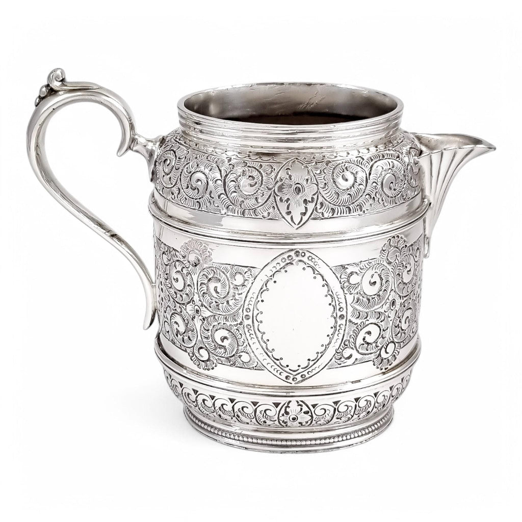 Antique Silver Plated Tea Set: Rococo Revival English Tableware