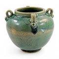 Antique Chinese Celadon Jar: Song Dynasty Style Ducks and Lotus