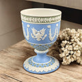 Wedgwood Tricolour Jasperware Goblet: Silver Jubilee 1977, Bermuda & USA