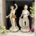 Samson et Cie Porcelain Figurines: Bacchus and Mars, Rococo Revival