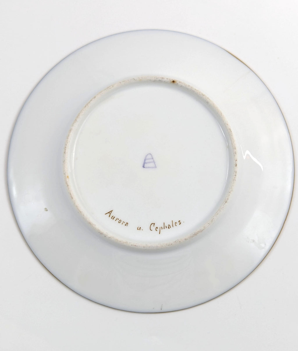 Antique Royal Vienna Porcelain Plate: Aurora and Cephalus, Signed Sibl