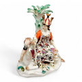 Chelsea Porcelain Figurine: Woman on Camel, Antique Allegorical Figure