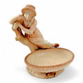Royal Worcester Figurine: Antique Blush Ivory Bonbon Dish, James Hadley 1889