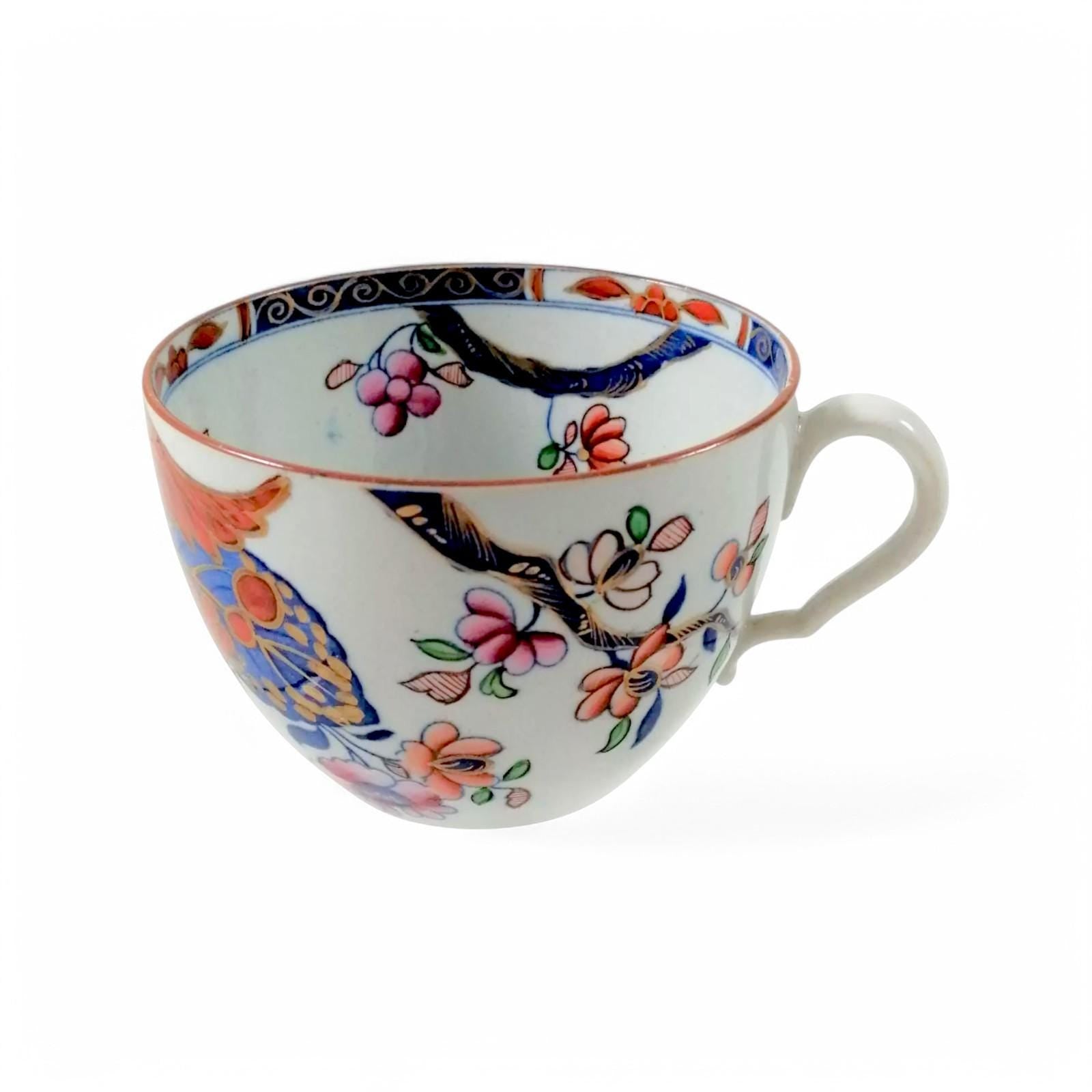 Antique Spode Tea Cup: Tobacco Leaf Pattern, Georgian Porcelain, c. 1810
