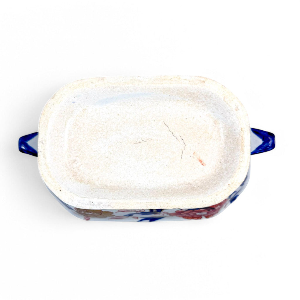 Antique Mason's Ironstone Sauce Tureen: Hand-Painted Imari Oyster Pattern, c.1815