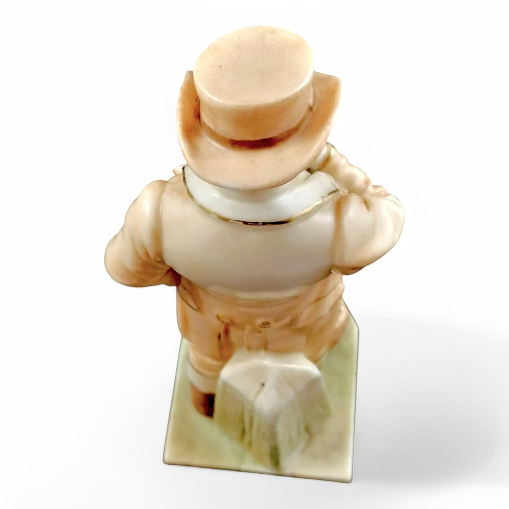 Royal Worcester John Bull Figurine: Antique Blush Ivory Porcelain, 1892