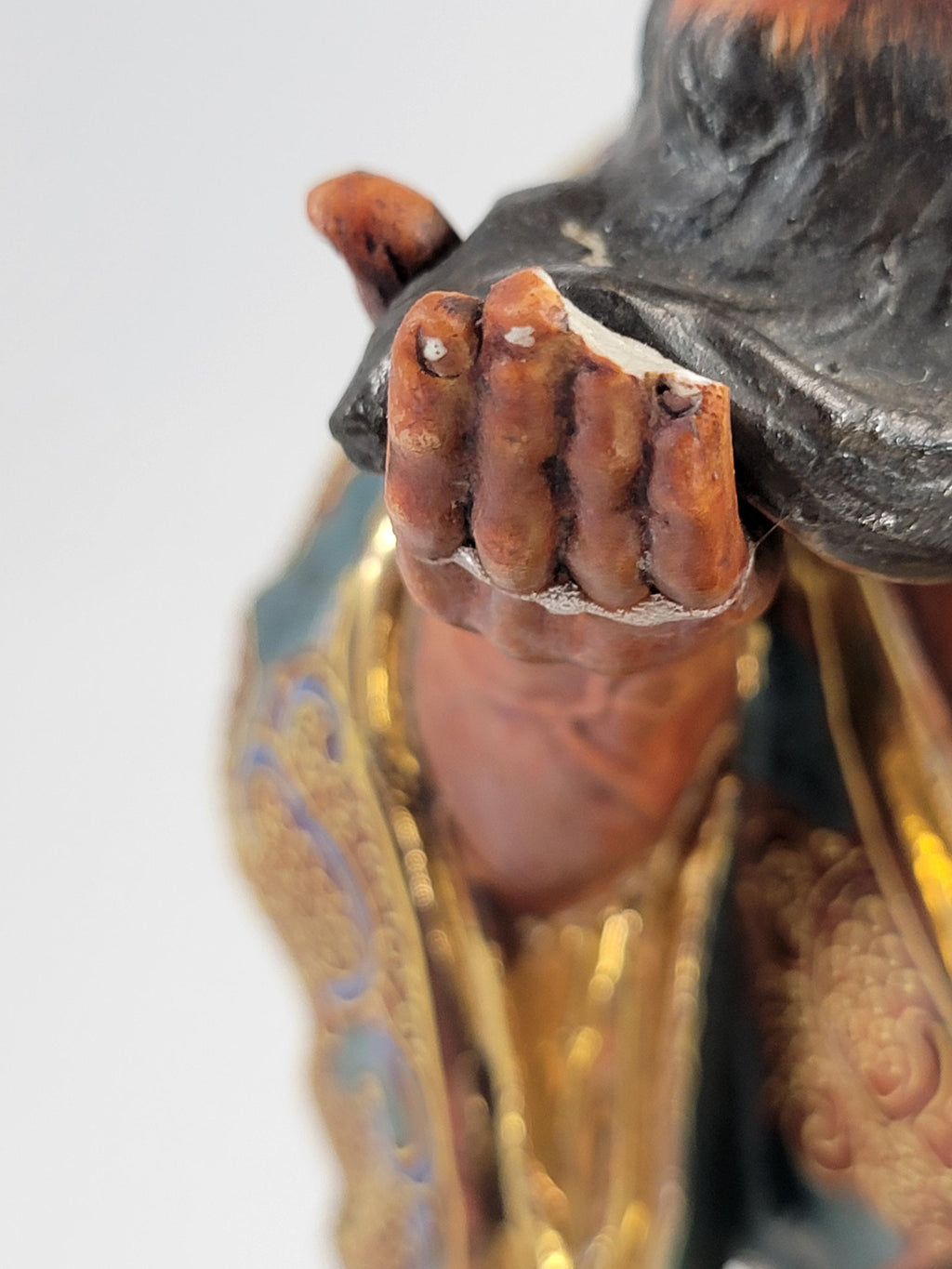 Rare Meiji Kutani Gama Sennin Figural Group: Antique Japanese Sculpture