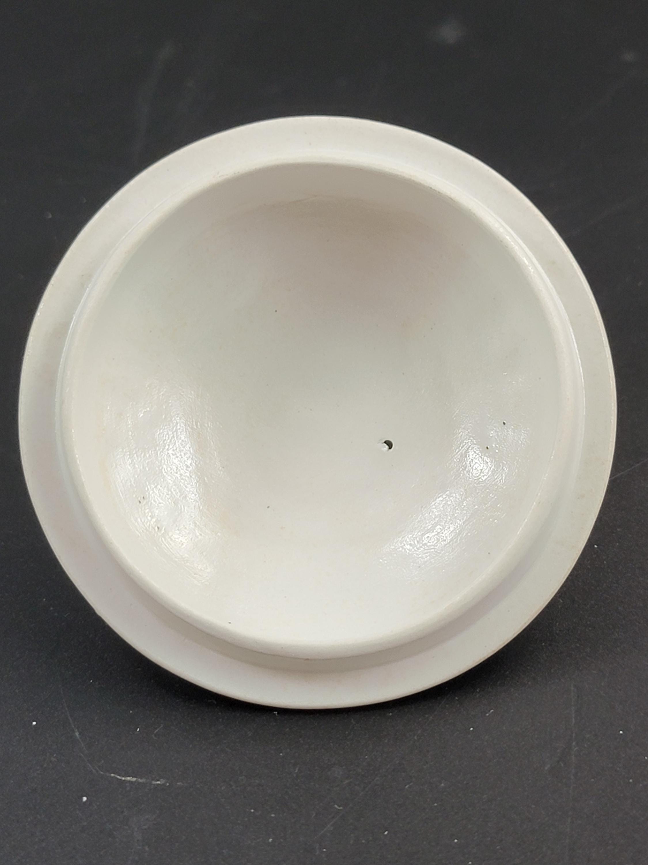 Antique Wedgwood White Stoneware Teapot, Hexagonal Design c.1820