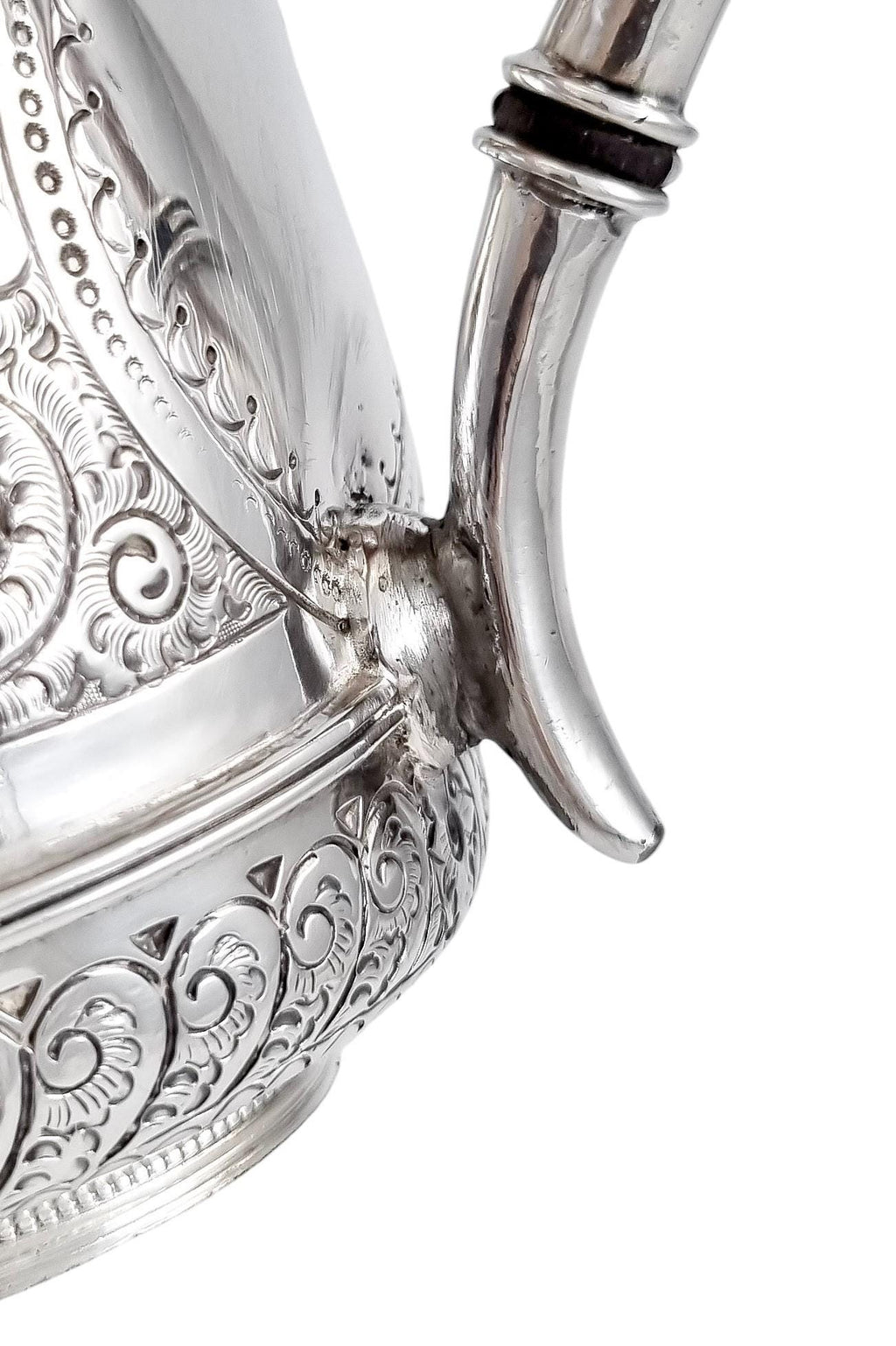 Antique Silver Plated Tea Set: Rococo Revival English Tableware