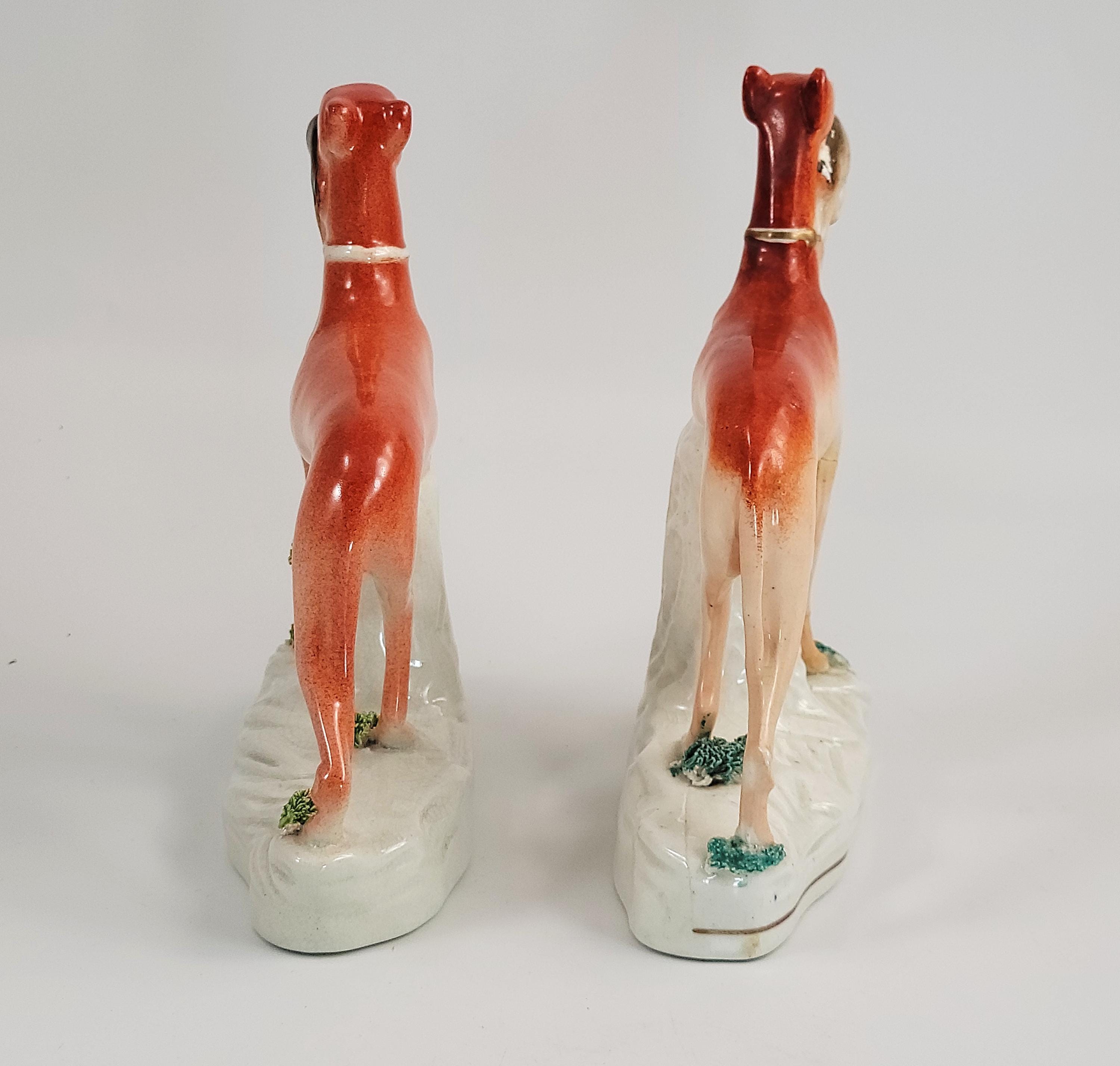 Staffordshire Hunting Dogs with Hare Pair c1860