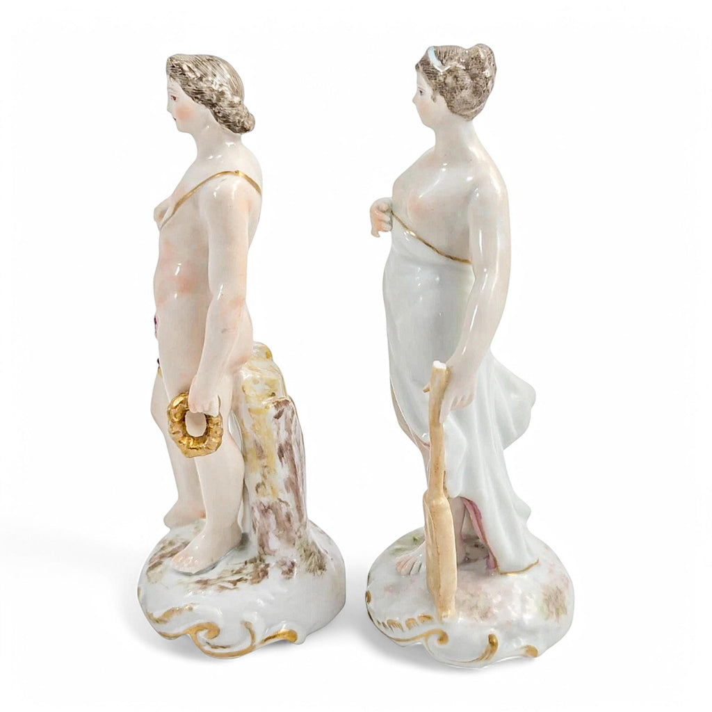 Samson Porcelain Figurines: Orpheus and Aphrodite, Rococo Revival Style