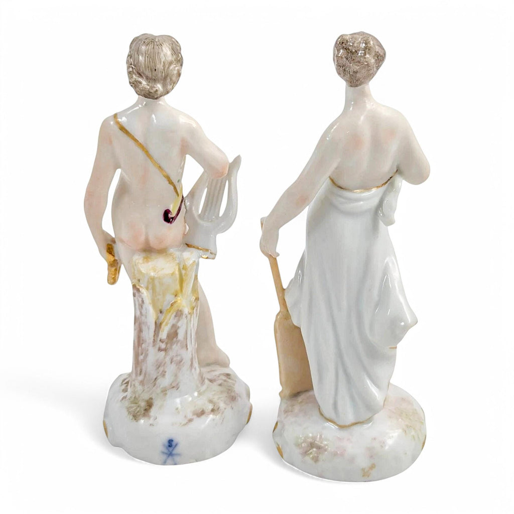 Samson Porcelain Figurines: Orpheus and Aphrodite, Rococo Revival Style