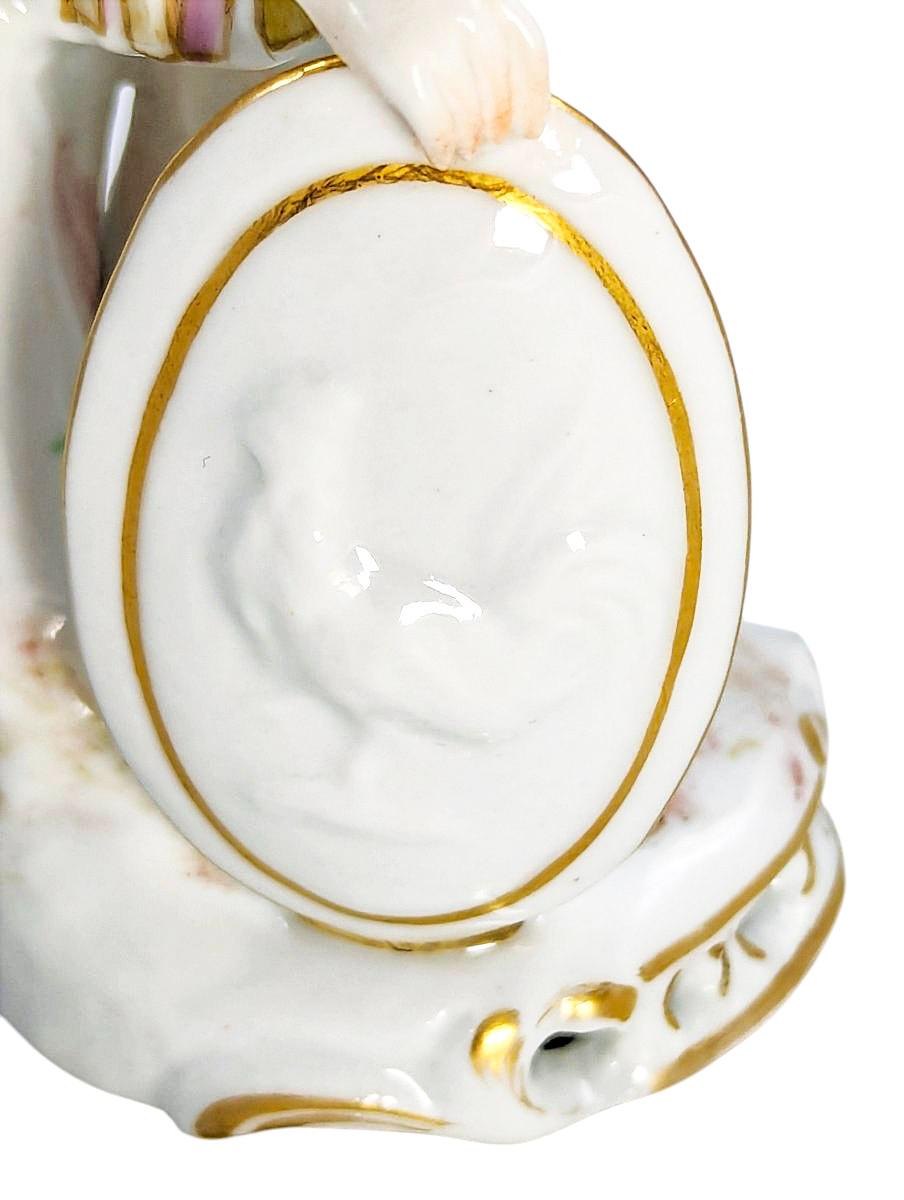 Samson et Cie Porcelain Figurines: Bacchus and Mars, Rococo Revival