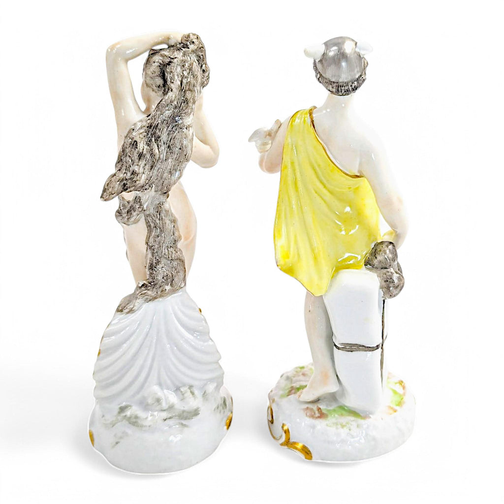 Samson et Cie Porcelain Figurines: Venus and Mercury, Rococo Revival