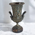 Art Nouveau Italian Bronze Amphora, Children & Grapevine Design, Hand-Cast Sculpture, Late 19th/Early 20th Century