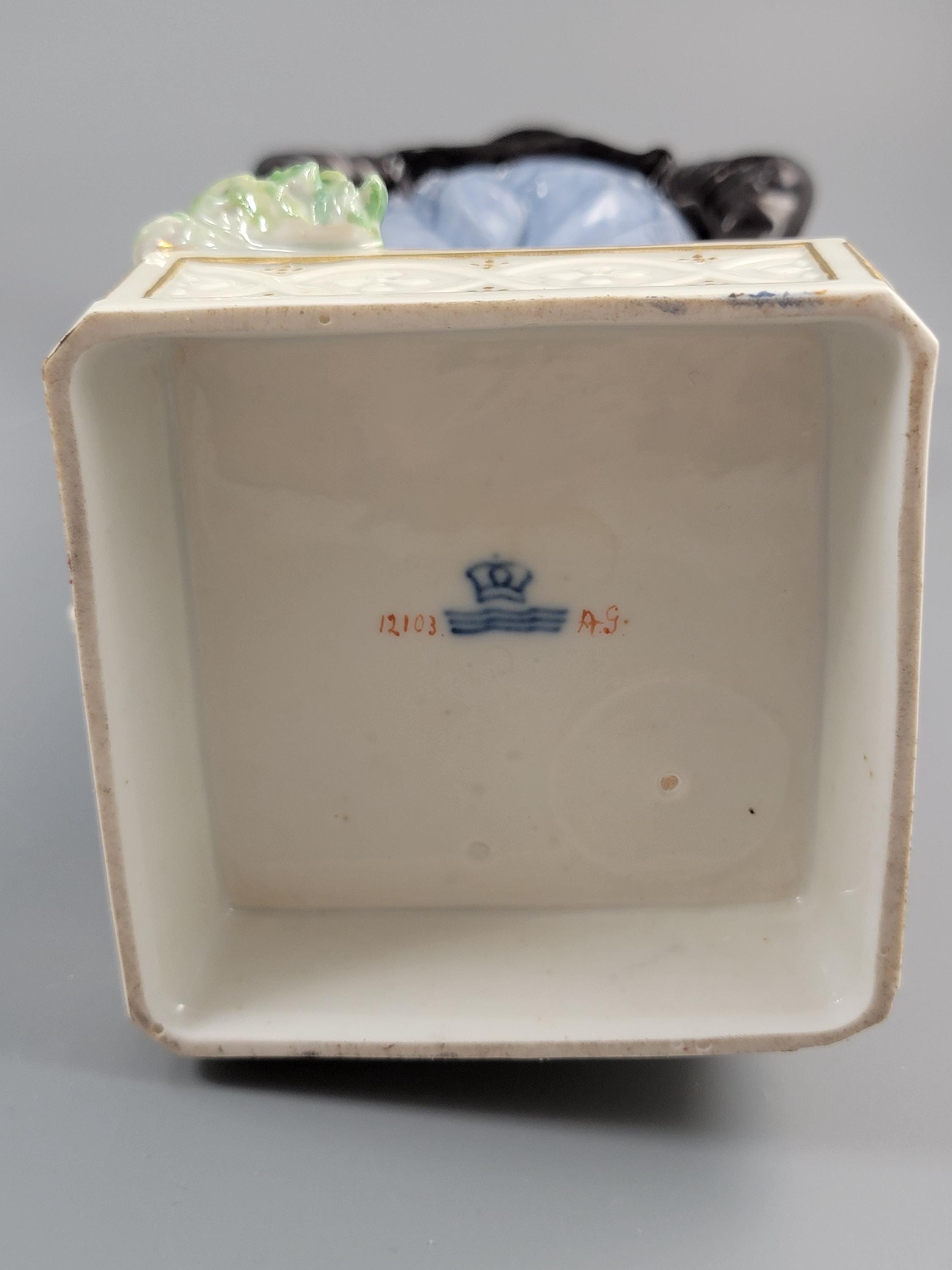 Royal Copenhagen Pair of Amager Market Costume Figures 12102‑12103