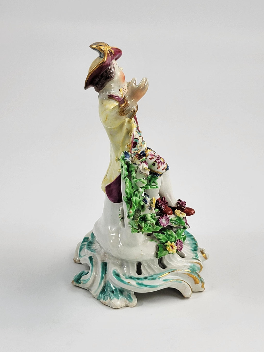 Bow Porcelain Boy Singer Figurine c.1765 Soft-Paste Porcelain