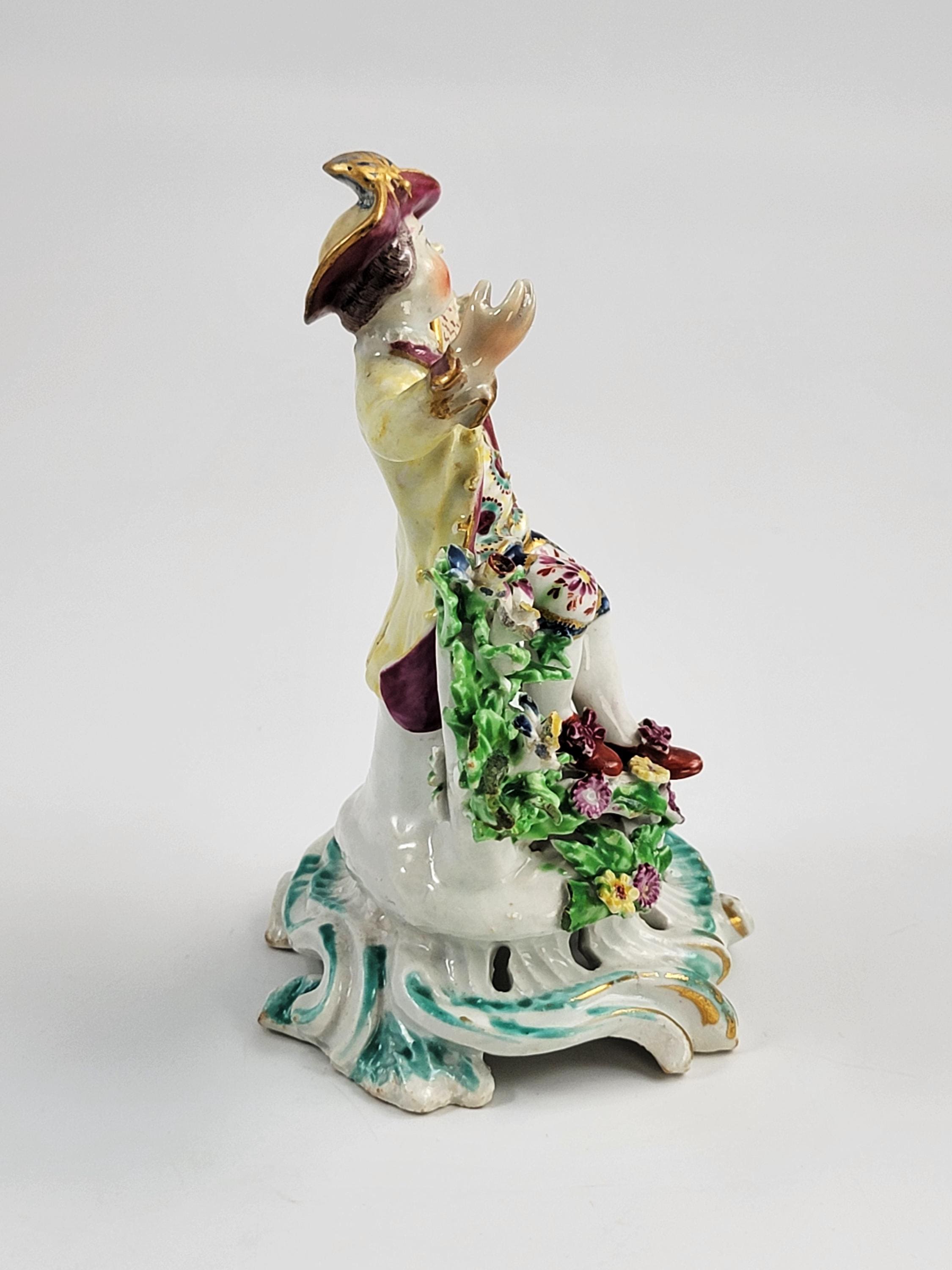 Bow Porcelain Boy Singer Figurine c.1765 Soft-Paste Porcelain
