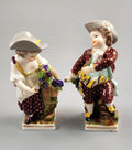 Helena Wolfsohn Dresden Porcelain Figurines Grape Pickers c.1875