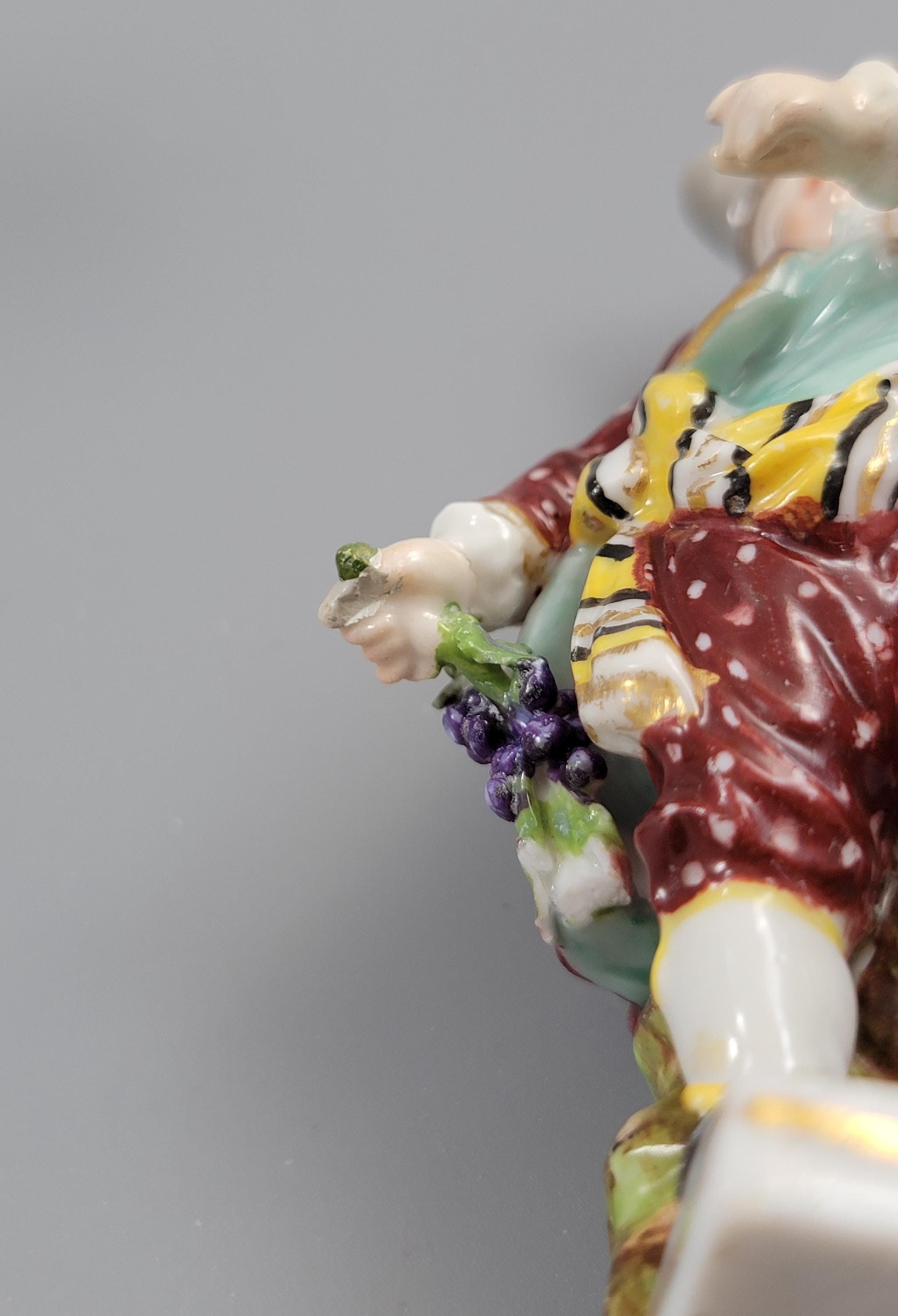 Helena Wolfsohn Dresden Porcelain Figurines Grape Pickers c.1875