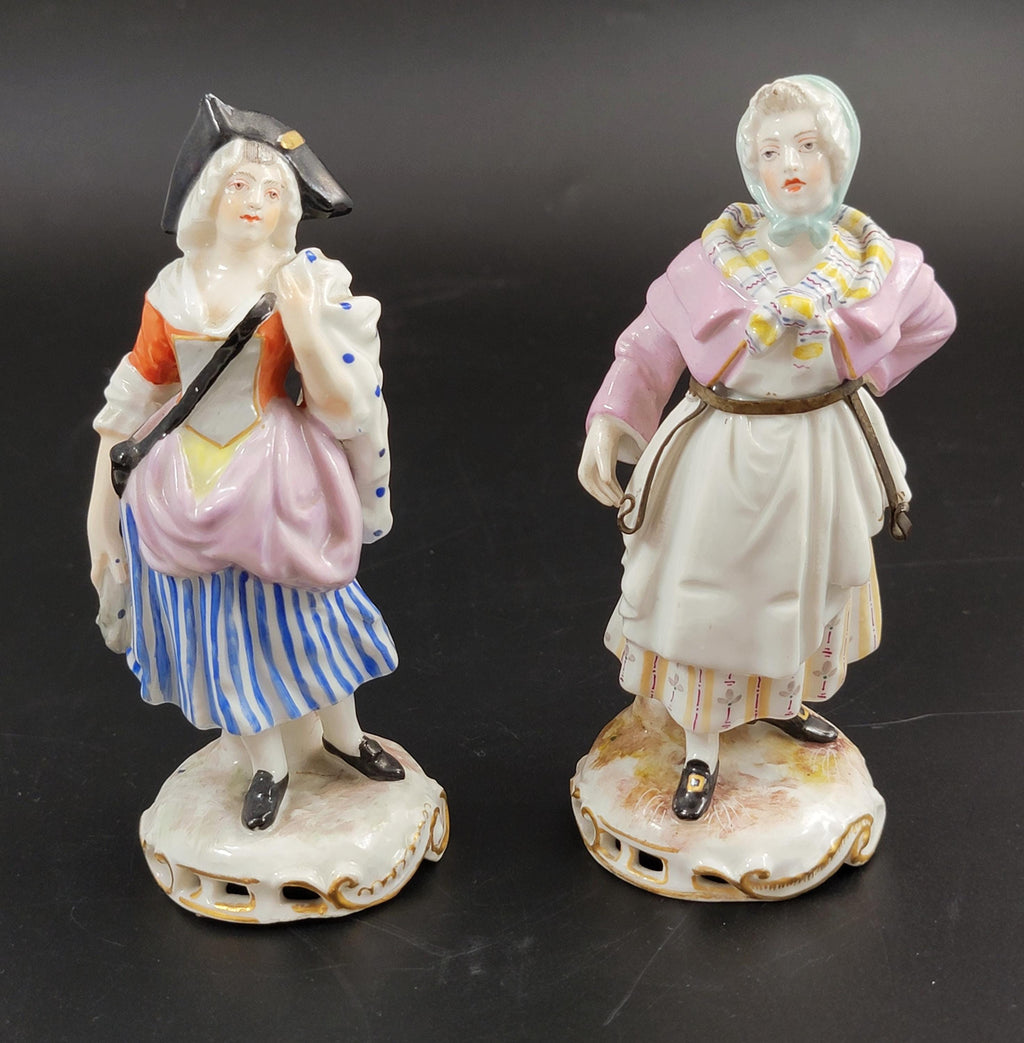 Samson Porcelain Pair Figures of Street Vendors c.1850