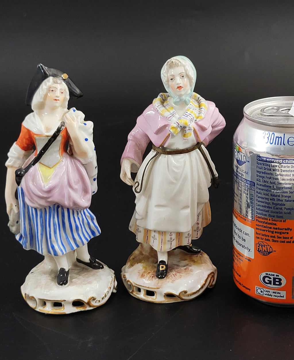 Samson Porcelain Pair Figures of Street Vendors c.1850