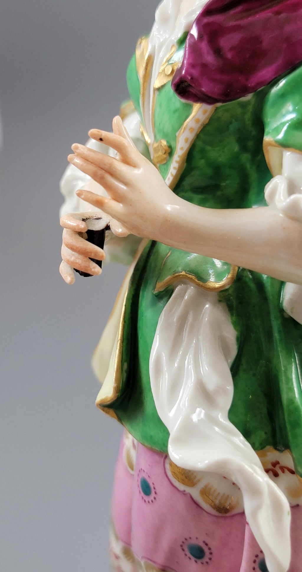 Chelsea Porcelain Figures, Gold Anchor Shepherd & Shepherdess Pair, English Rococo Figurines c.1760