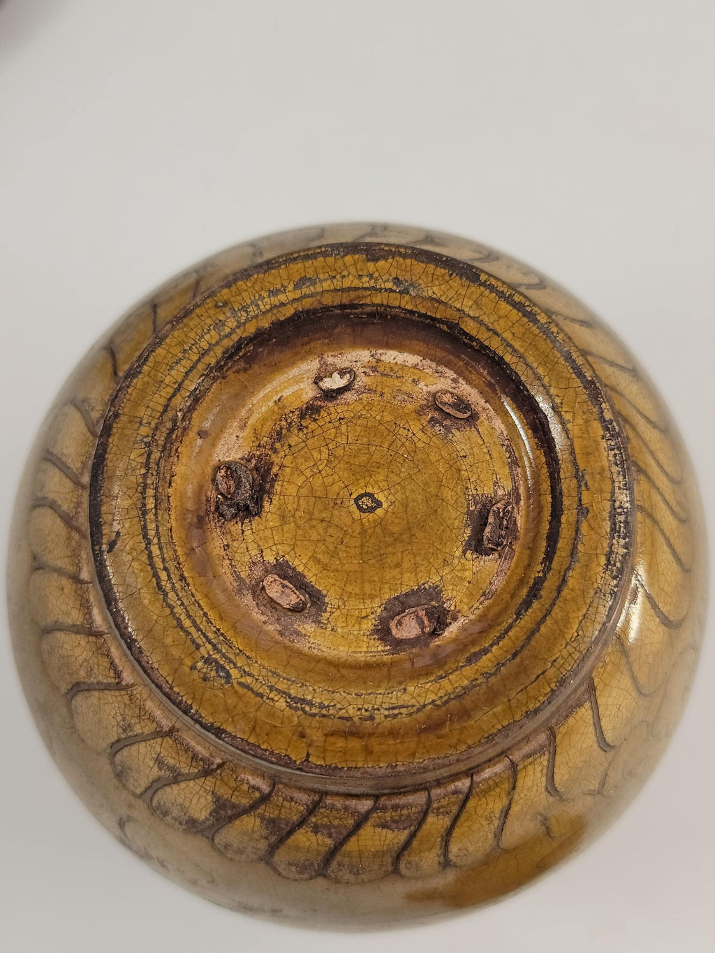 Chinese Bird Lid Jar – Antique 19thC Stoneware Vessel – Qing Dynasty Folk Pot