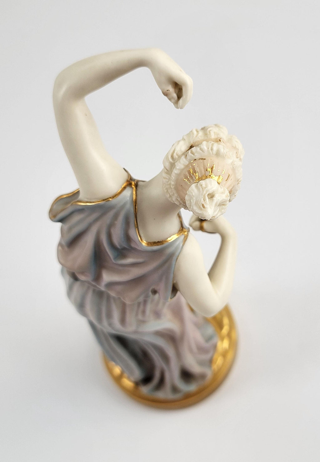 Rare Royal Worcester Porcelain Figurine of a Dancing, Lustrous Dark Glaze