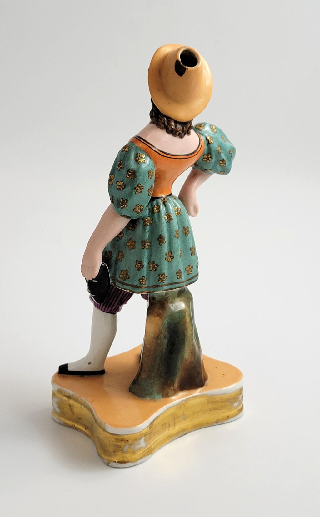 Jacob Petit Perfume Bottle, French Ceramic Figurine, Columbina, c.1830