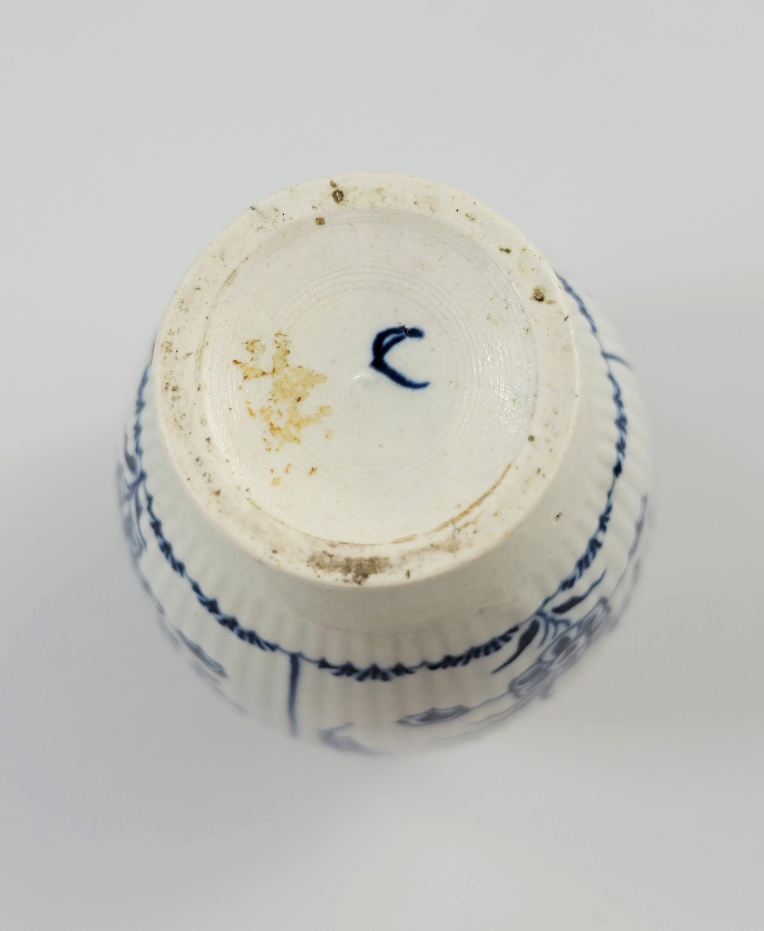 Worcester Tea Canister, c.1775, English Blue and White Porcelain, First Period