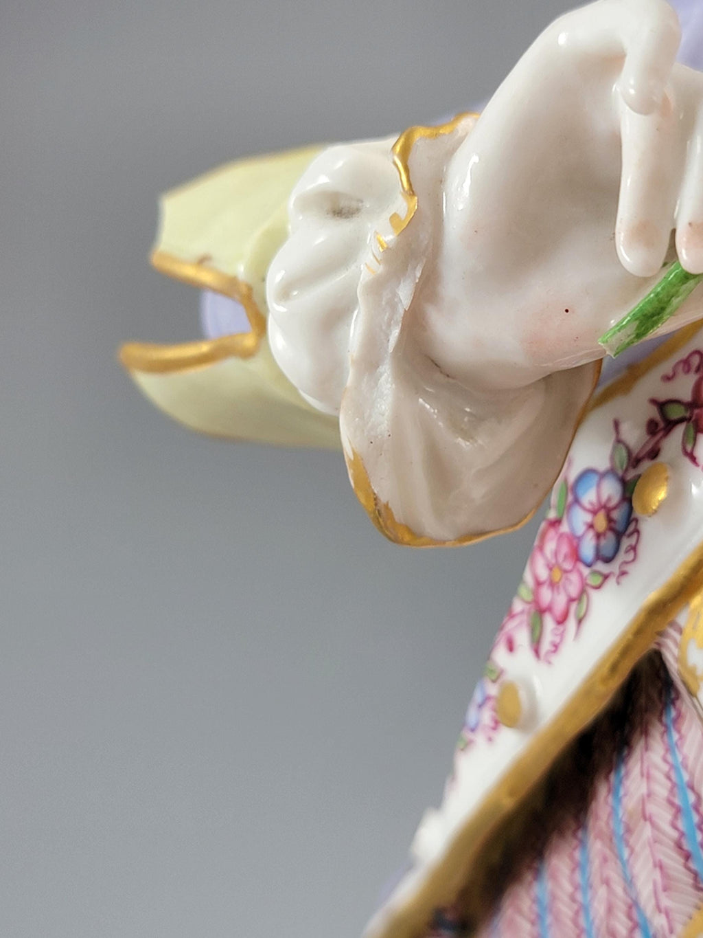 Rare 18th Century German Porcelain Figures: Rococo Style Pair